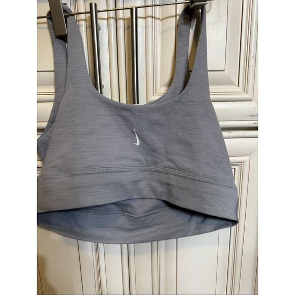 Nike Women's Dri-Fit Non Wire Classic Athletic Sports Bra Gray Size Large - Picture 1 of 8